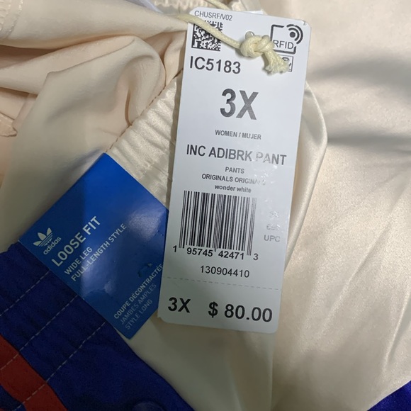 Woman’s Adidas pull up pants- snaps down each Leg NWT Size 3X Only $14 - Picture 9 of 11